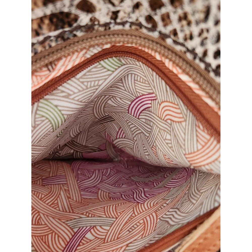 The Sak Kendra Satchel, two-tone brown and black leather - Picture 6 of 7